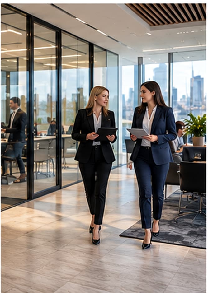 Alif Consulting advisers at work in the practice's office